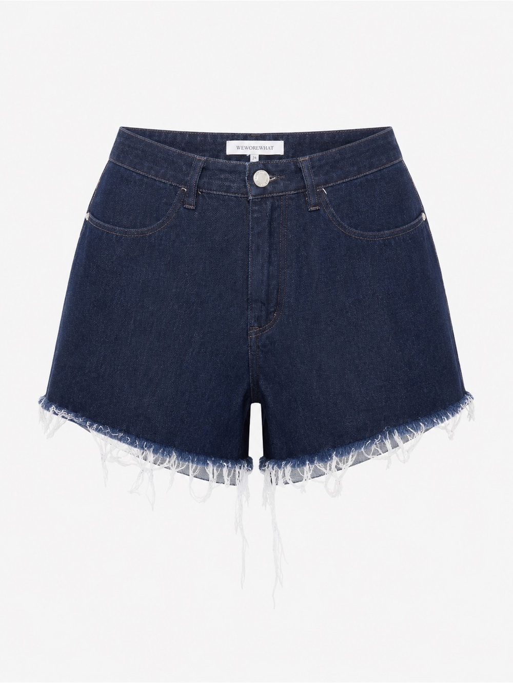 WeWoreWhat high waisted denim shorts, size 26